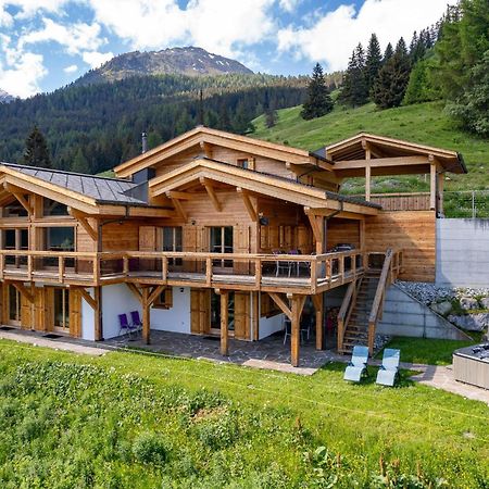 Chalet Flocon De Neige - Jacuzzi - Sauna La Tzoumaz Exterior photo